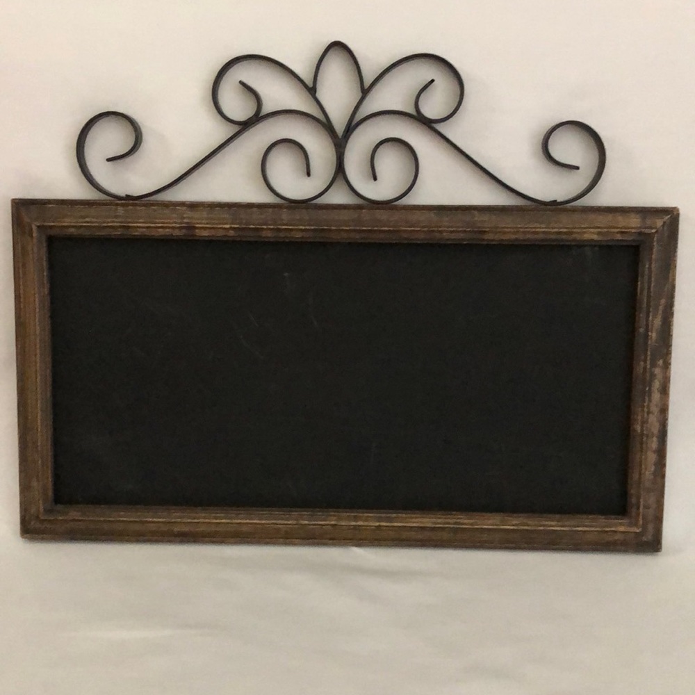 Wrought Iron Decorative Chalkboard